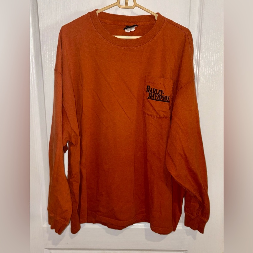 Harley-Davidson Men's Rust Long Sleeve Tee